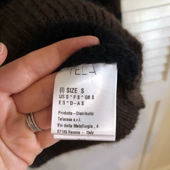 TELA Gina Striped Knit Mohair Sweater Size Small - Picture 8 of 11